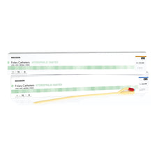 Foley Catheter McKesson 2-Way Standard Tip 5 cc Balloon 12 Fr. Hydrophilic Polymer Coated Latex