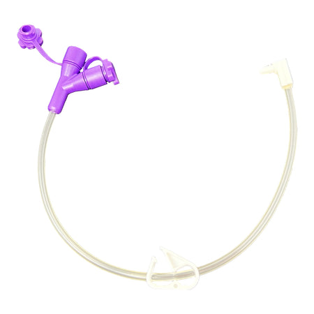 Vesco Medical VED-1000 Enteral Feeding Extension Set Vesco 12 Inch, Right Angle, NonSterile