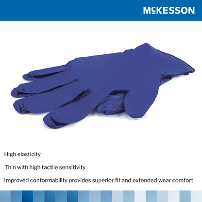 McKesson Confiderm® 3.0 Nitrile Exam Glove, Medium, Blue