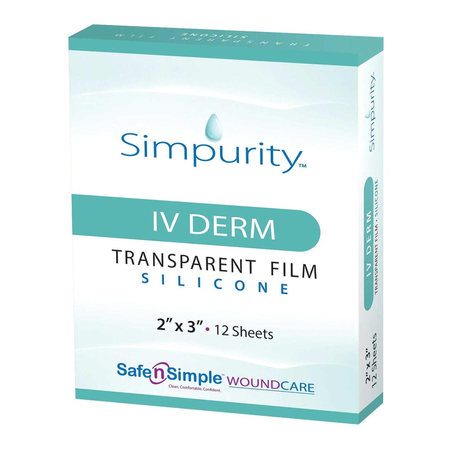 I.V. Dressing Simpurity™ IV Derm Foam / Silicone 2 X 3 Inch Sterile