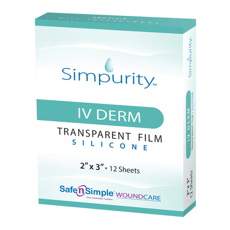 I.V. Dressing Simpurity™ IV Derm Foam / Silicone 2 X 3 Inch Sterile