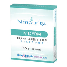 I.V. Dressing Simpurity™ IV Derm Foam / Silicone 2 X 3 Inch Sterile