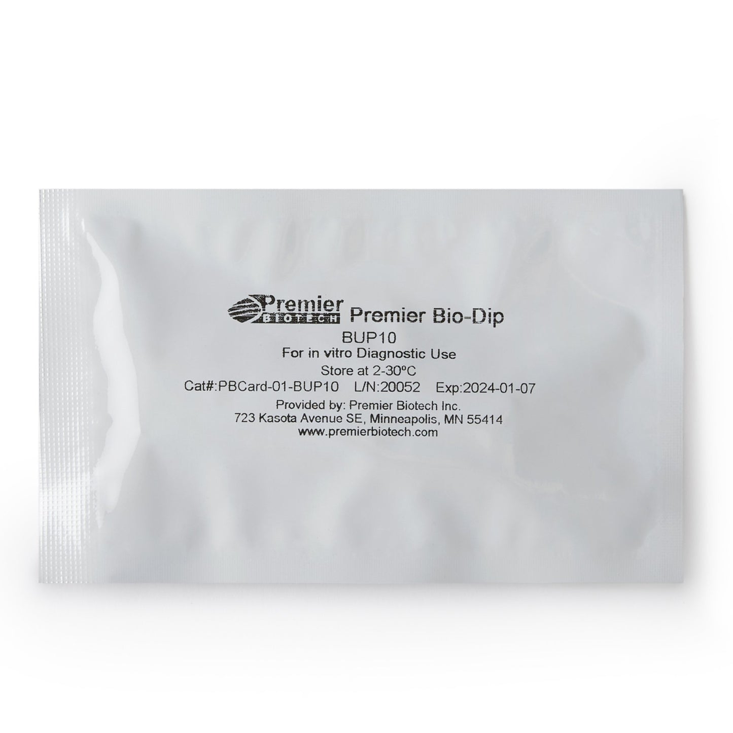 Premier Bio-Dip Single Drug (Buprenorphine) Drugs of Abuse Test