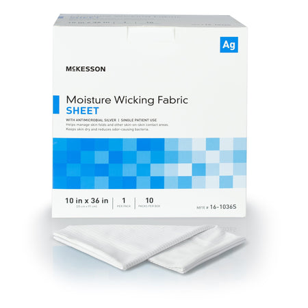 McKesson 16-1036S Silver Moisture Wicking Fabric, 10 x 36 Inch