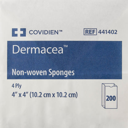 Dermacea™ Nonwoven Sponge, 4 x 4 Inch, 4-Ply