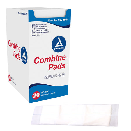 Dynarex 3501 Sterile Abdominal Pad, 5 x 9 Inch