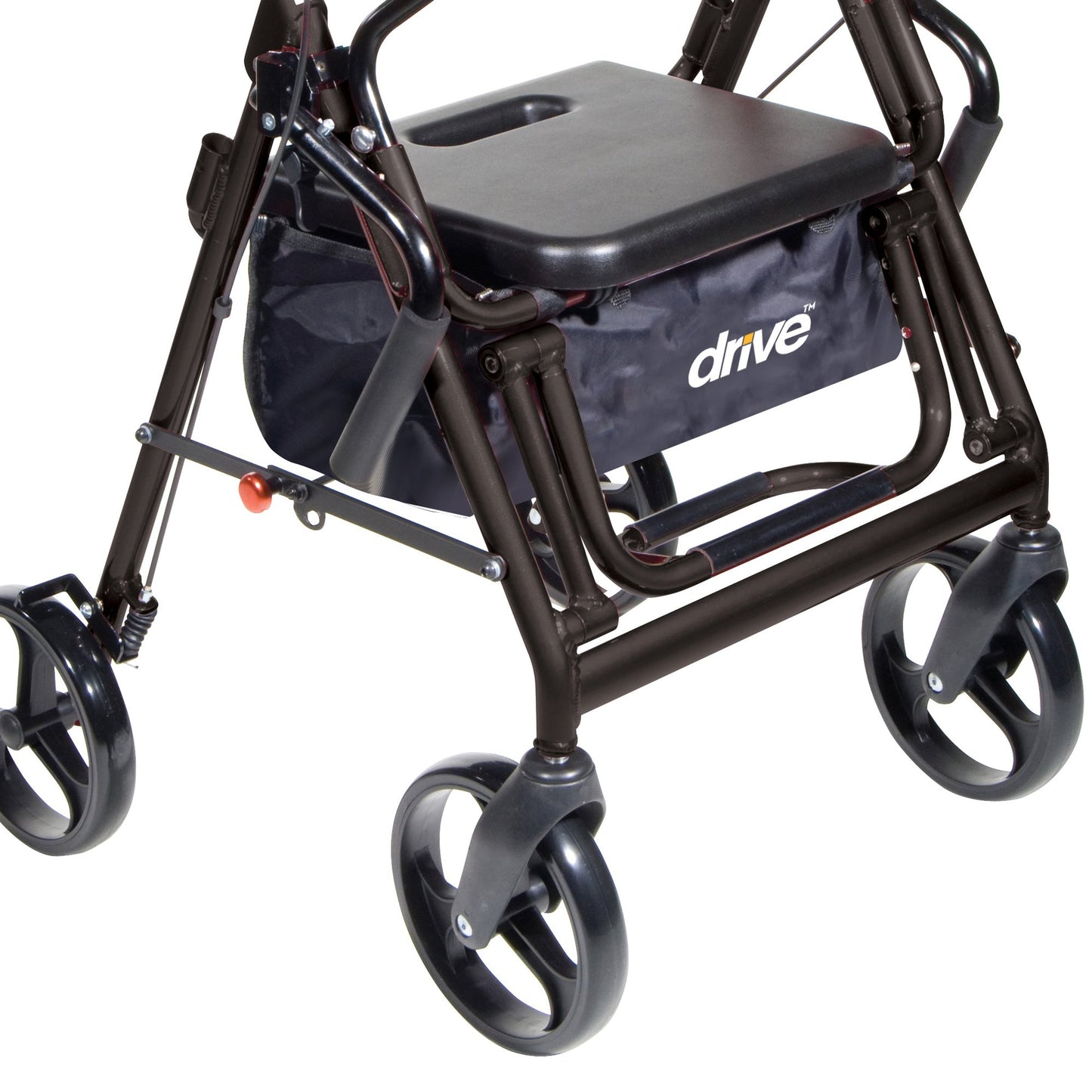 drive™ Duet Four-Wheel Rollator, Black