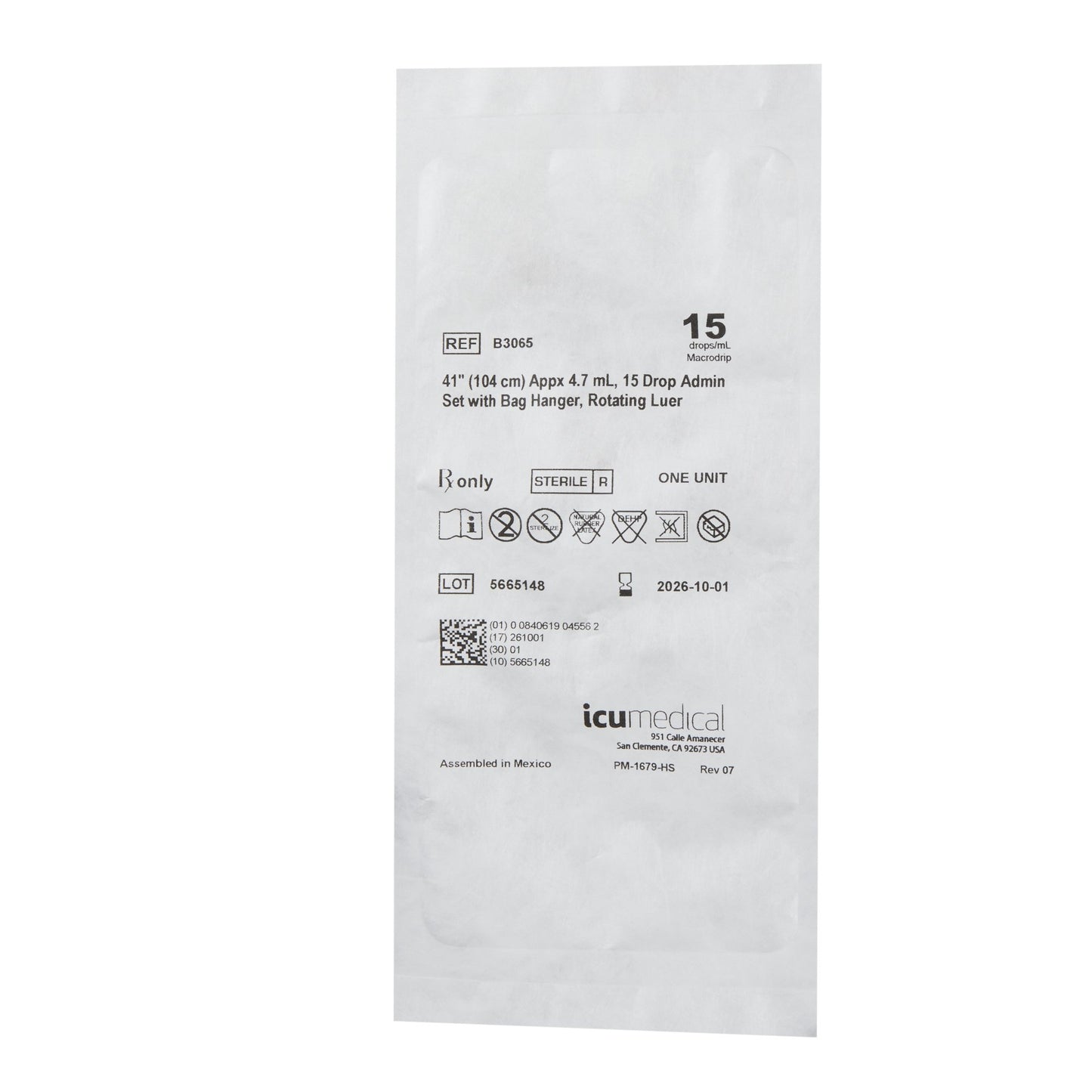 IV Extension Set ICU 41 Inch Tubing