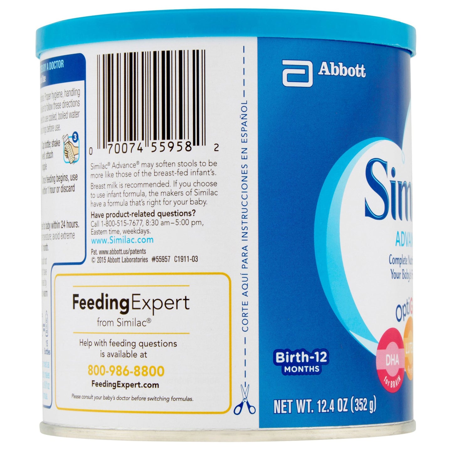 Similac® Advance® 20 Infant Formula, Powder, 12.4-ounce can