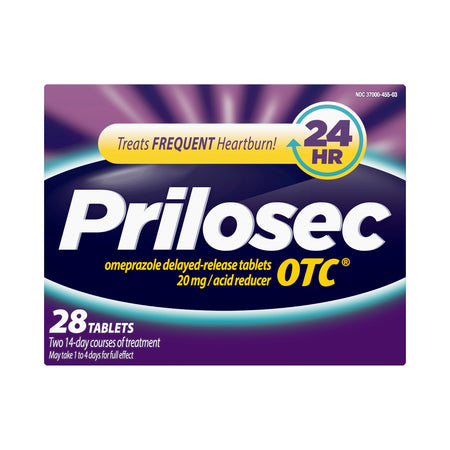 Procter & Gamble 37000045503 Prilosec OTC Omeprazole 20 mg Acid Reducer Tablets
