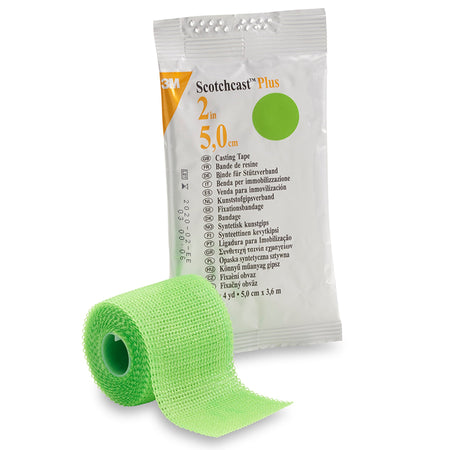 Solventum 82002V 3M Scotchcast Plus Bright Green Cast Tape, 2 Inch x 4 Yard