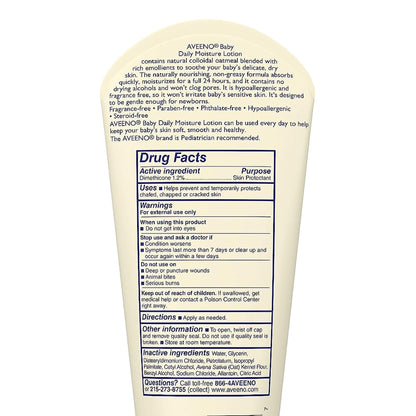 Baby Lotion Aveeno® Baby 8 oz. Tube Unscented Lotion