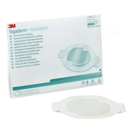 Solventum 90803 3M Tegaderm Transparent Film Dressing, 5-5/8 x 6-1/4 Inch