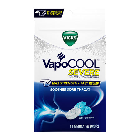 Procter & Gamble 32390003970 Vicks VapoCool Severe Medicated Drops Winterfrost