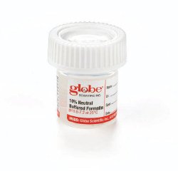 Globe Scientific 6520FL Click-It Prefilled Formalin Container, 20 mL Fill in 40 mL