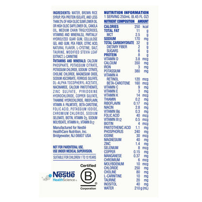 Compleat® Pediatric Standard Plant-Based 1.0 Cal Tube Feed Formula, Vanilla