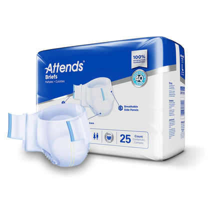 Attends® Extra Heavy Absorbency Briefs, Large