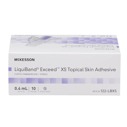 McKesson LiquiBand® Exceed™ XS Topical Skin Adhesive, 0.4 mL
