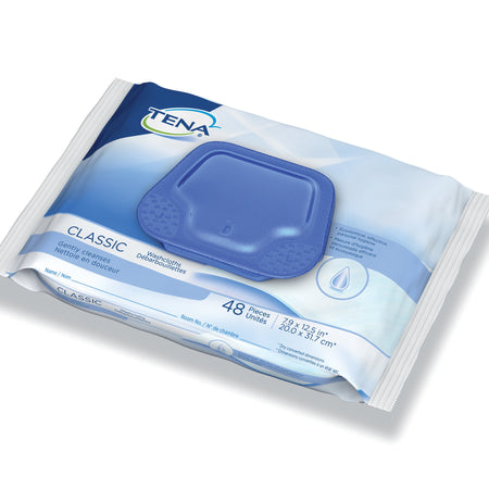 Essity 65724 Tena Classic Disposable Washcloth, Alcohol-Free, Scented, Regular Use