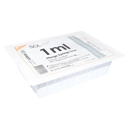 Sol-Millennium 181027T Sol-M Allergy Tray, 27 Gauge, 1/2 Inch, 1 mL