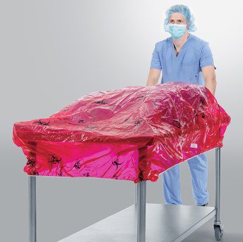 Containment Table Cover Tidishield® Transport 67 X 52 Inch For Back Table