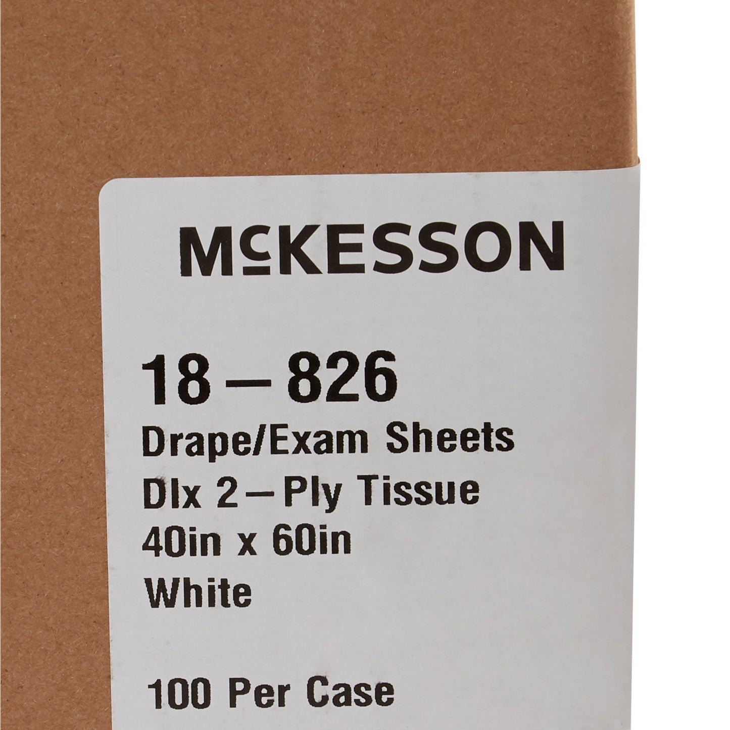 McKesson Nonsterile Physical Exam Drape, 40 x 60 Inch