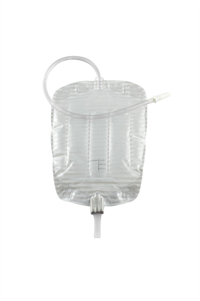 Conveen® Security+ Urinary Leg Bag, 500 mL, Lever