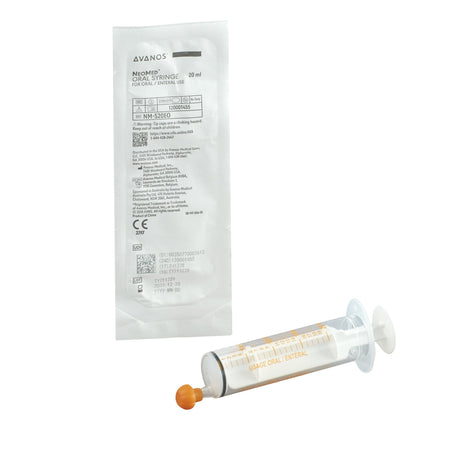 Avanos NM-S20EO NeoMed Enteral / Oral Syringe, 20 mL, Oral Tip, Flat Top Style
