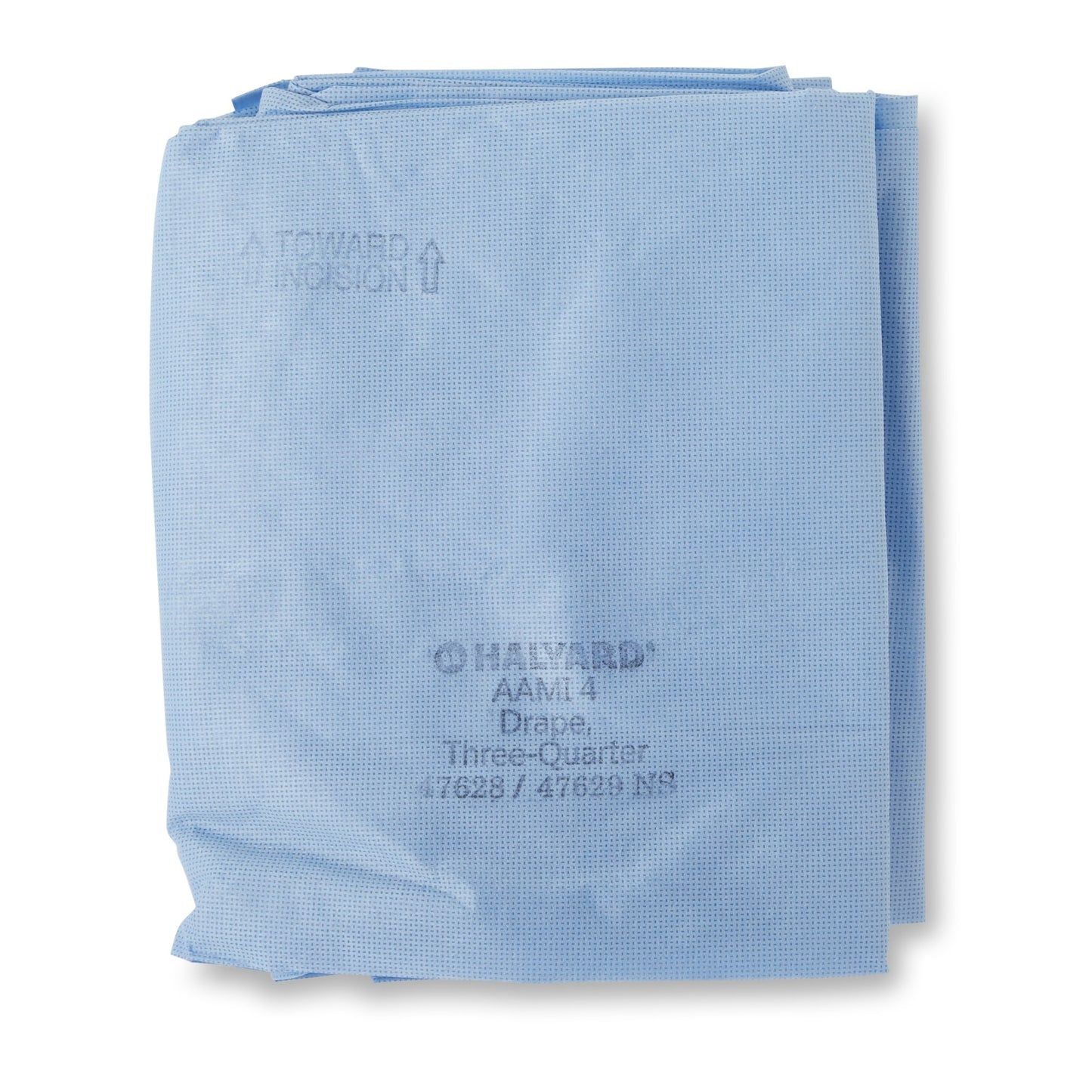 Halyard Sterile Three-Quarter Drape, 55 x 76 Inch, Blue