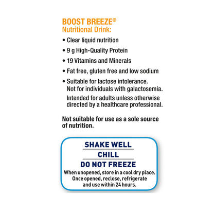 Boost Breeze® Orange Nutritional Drink, 8-ounce carton