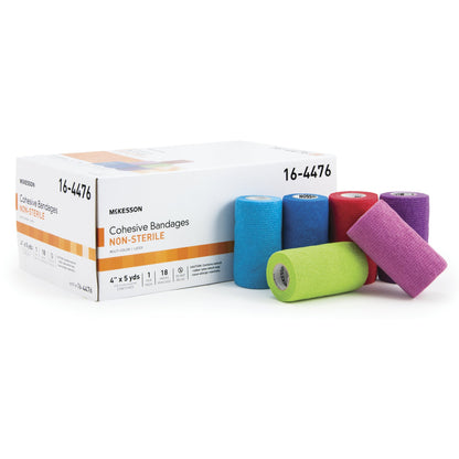 McKesson Self-adherent Closure Cohesive Bandage, 4 Inch x 5 Yard