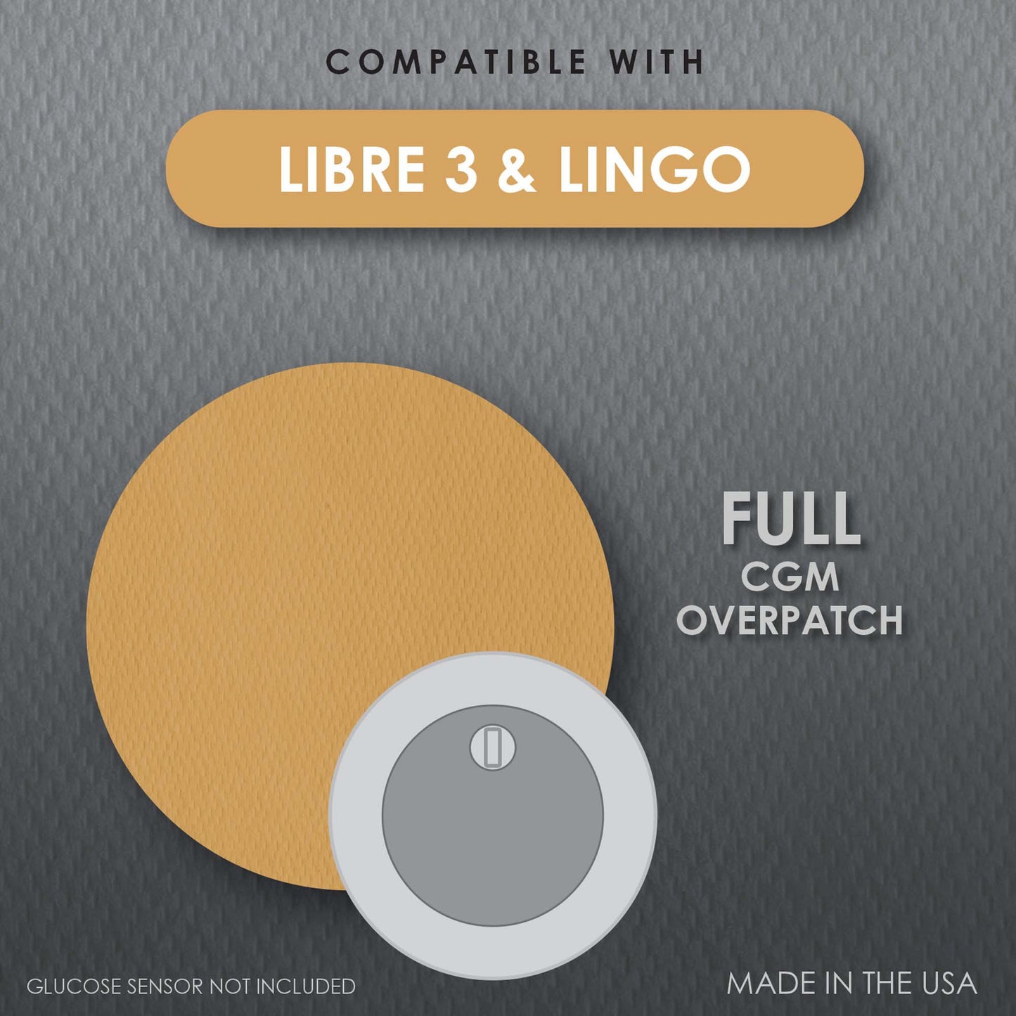 Sensor Overpatch CoverGuard Tan For FreeStyle Libre 3 Sensor