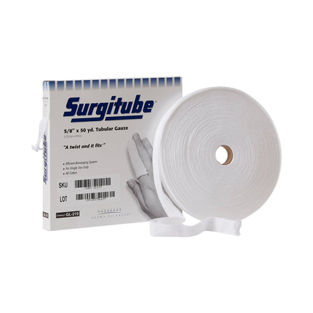 Gentell GL219 Surgitube Tubular Retainer Dressing, Size 1, 5/8 Inch x 50 Yard