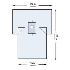 McKesson Sterile Breast Drape, 100 x 76 x 126 Inch