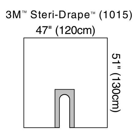 3M 1015 Steri-Drape Sterile Orthopedic U-Drape, 47 x 51 Inch