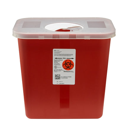Cardinal 8970 SharpSafety™ Multi-purpose Sharps Container, 2 Gallon, 10 x 7¼ x 10½ Inch