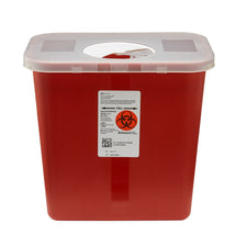 Cardinal 8970 SharpSafety™ Multi-purpose Sharps Container, 2 Gallon, 10 x 7¼ x 10½ Inch