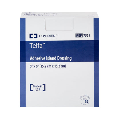 Telfa™ Island Dressing, 6 x 6 Inch