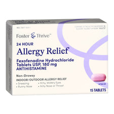 Foster & Thrive™ 24 Hour Allergy Relief Fexofenadine HCl USP 180 mg Tablets