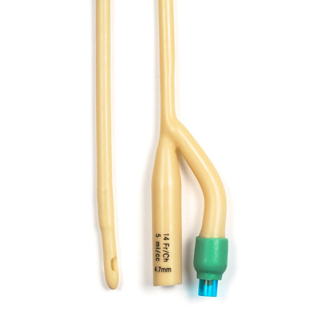 Dynarex 4934 Foley Catheter, 14 Fr., 5 cc, 2-Way, Standard Tip