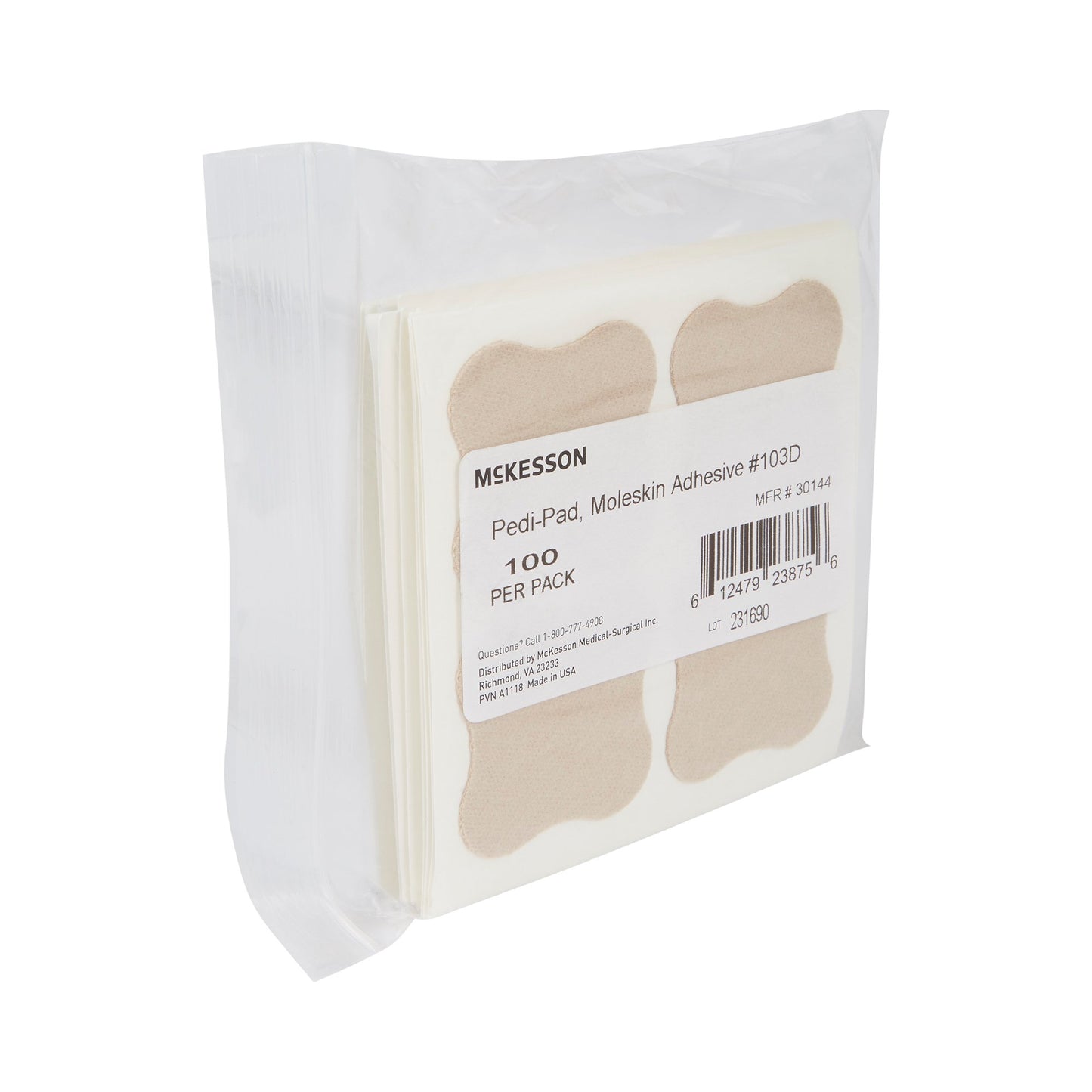 McKesson Pedi-Pad Beige Protective Pad, Size 103-D
