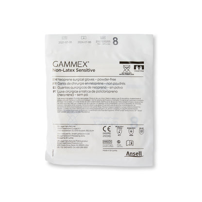 Gammex® Non-Latex Sensitive Polychloroprene Surgical Glove, Size 8, Cream