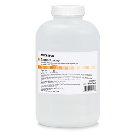 McKesson Normal Saline Irrigation Solution, Sodium Chloride 0.9% 500 mL by McKesson Brand product image