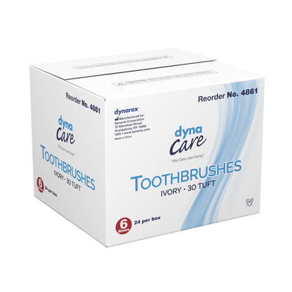 Soft Bristle Toothbrush, Dynarex 144/Box by Dynarex product image - view 3