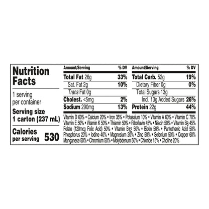 Boost® Very High Calorie Chocolate Nutritional Drink, 8-ounce carton