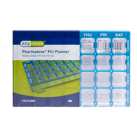 Apothecary Products 91340 Pharmadose Locking Pill Planner 7-Day, Four Times a Day Organizer