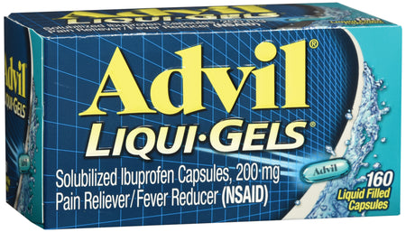Glaxo Consumer Products 573016989 Advil Liqui-Gels Ibuprofen Pain Relief