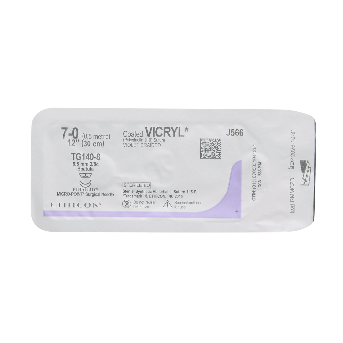 Coated Vicryl™ Suture with Needle