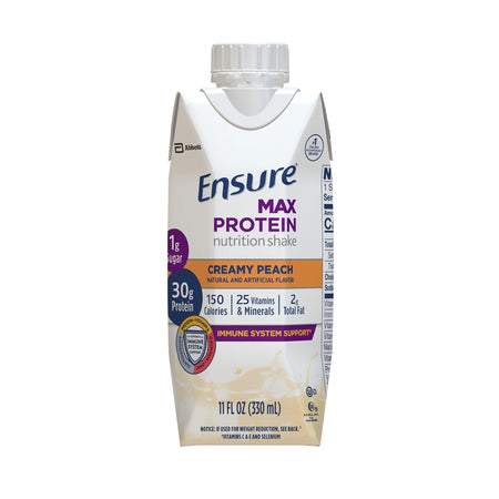 Abbott Nutrition 1209014 Ensure Max Protein Nutrition Shake, Peach, 11-ounce carton