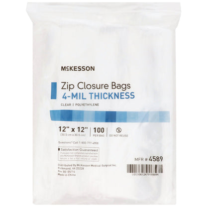 McKesson Zip Closure Bag, 12 x 12 in.